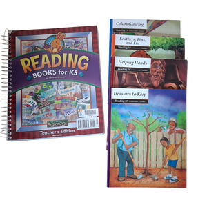 BJU Reading K5 Teacher's manual and 4 readers homeschool kindergarten‎